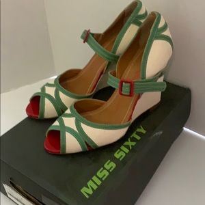 MISS SIXTY Wedge Shies Sz 10